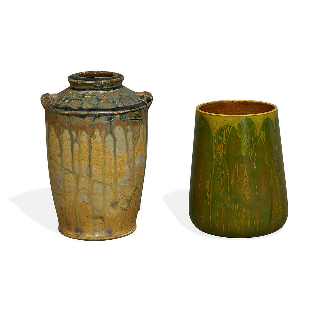 Les Yvelines tapered cylindrical vase (1 of 2)