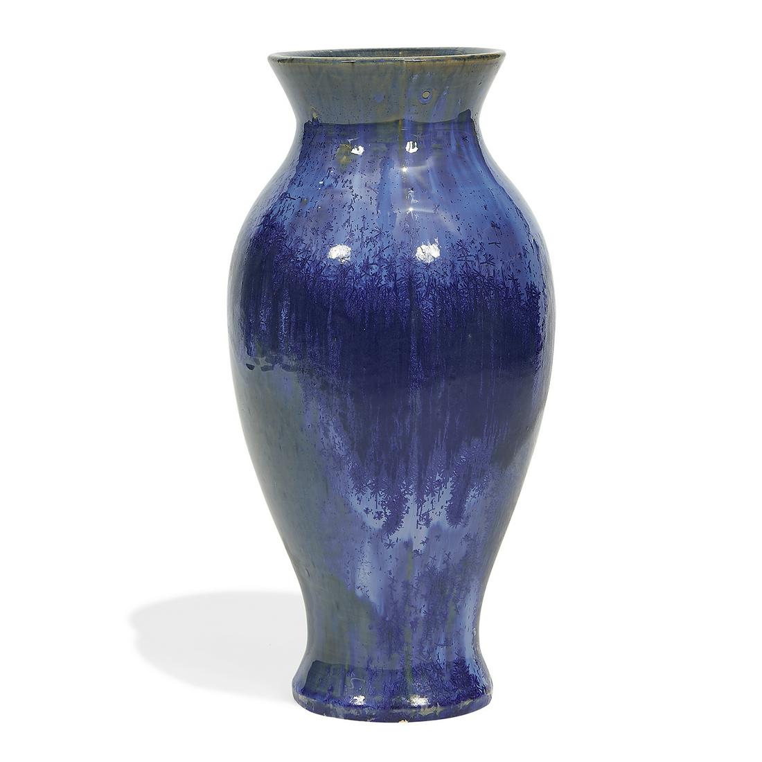 Fulper Pottery Co. Blue Crystalline / Flambé vase (1 of 3)