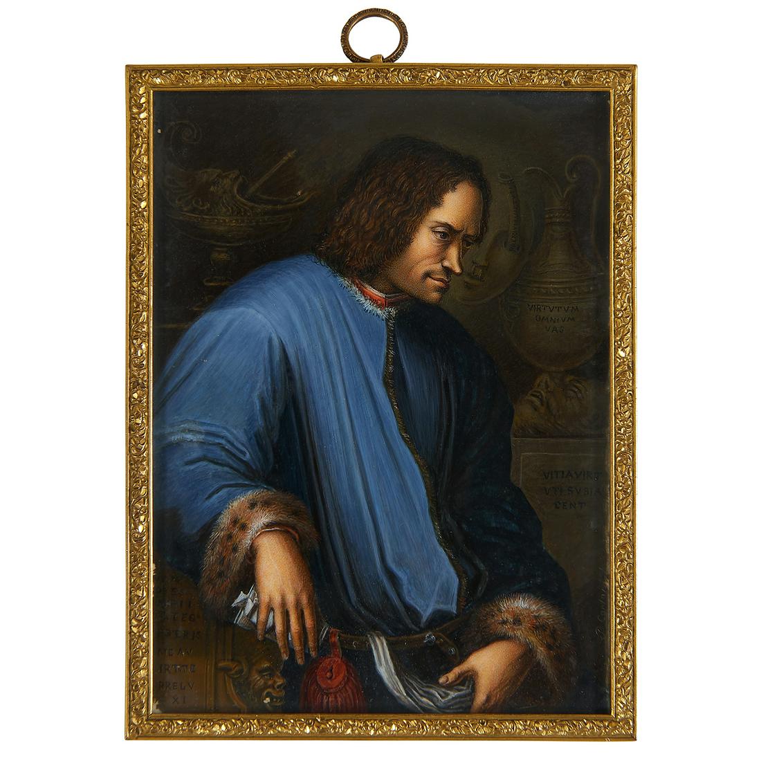 Italian Antique portrait miniature (1 of 2)