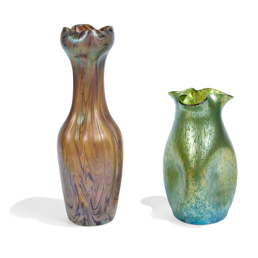 Loetz Witwe Company Papillon Creta vase (1 of 1)