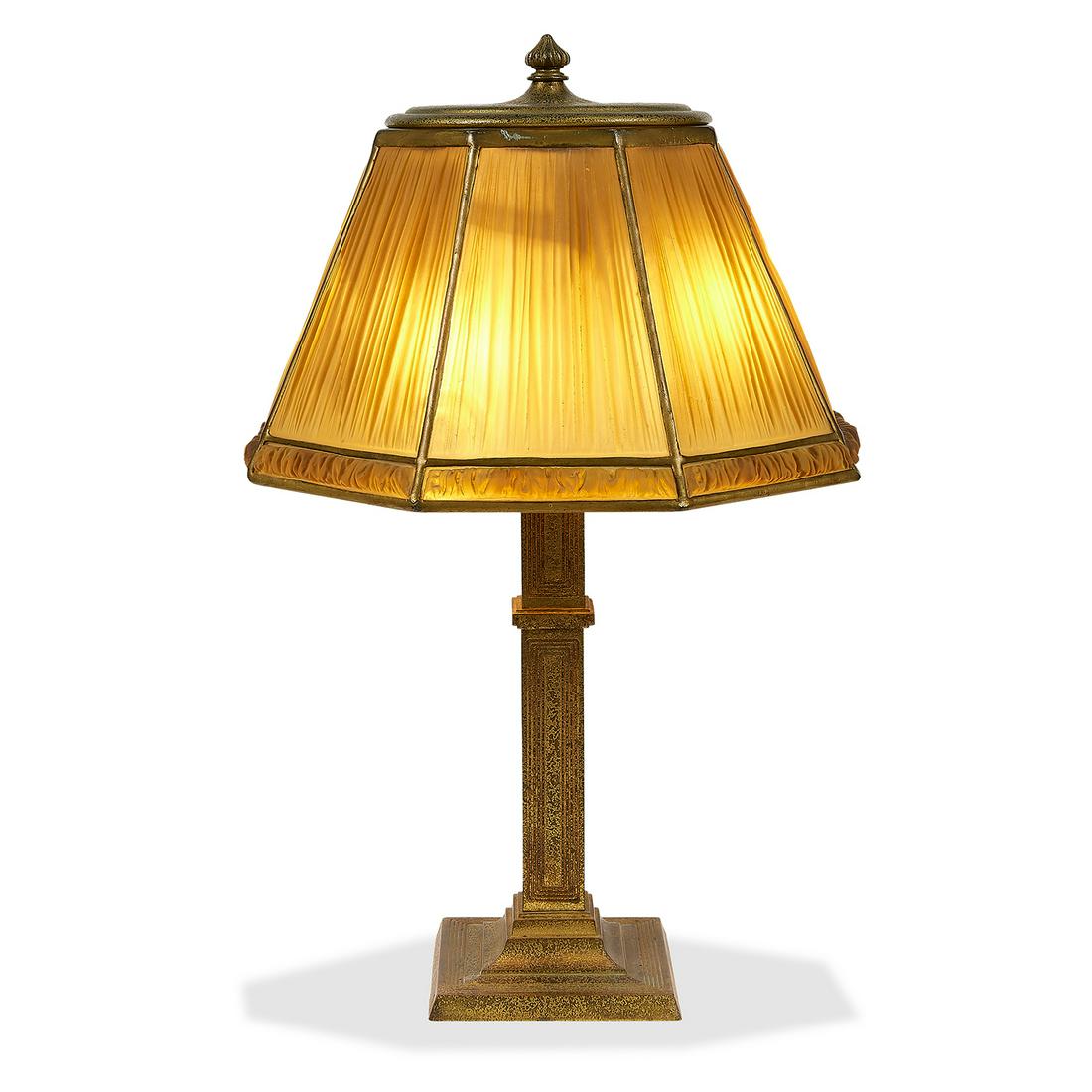 Tiffany Studios Linen Fold desk lamp (1 of 4)