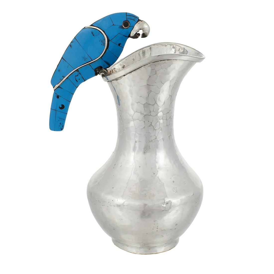 Los Castillos Blue Parrot pitcher (1 of 3)