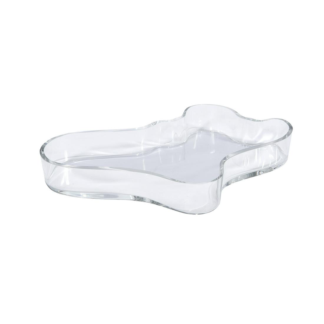 Alvar Aalto for Iittala Savoy vase: Alvar Aalto (1898-1976) for Iittala Savoy vase Finland, 1986 glass etched signature and date 15"w x 10"d x 2"h