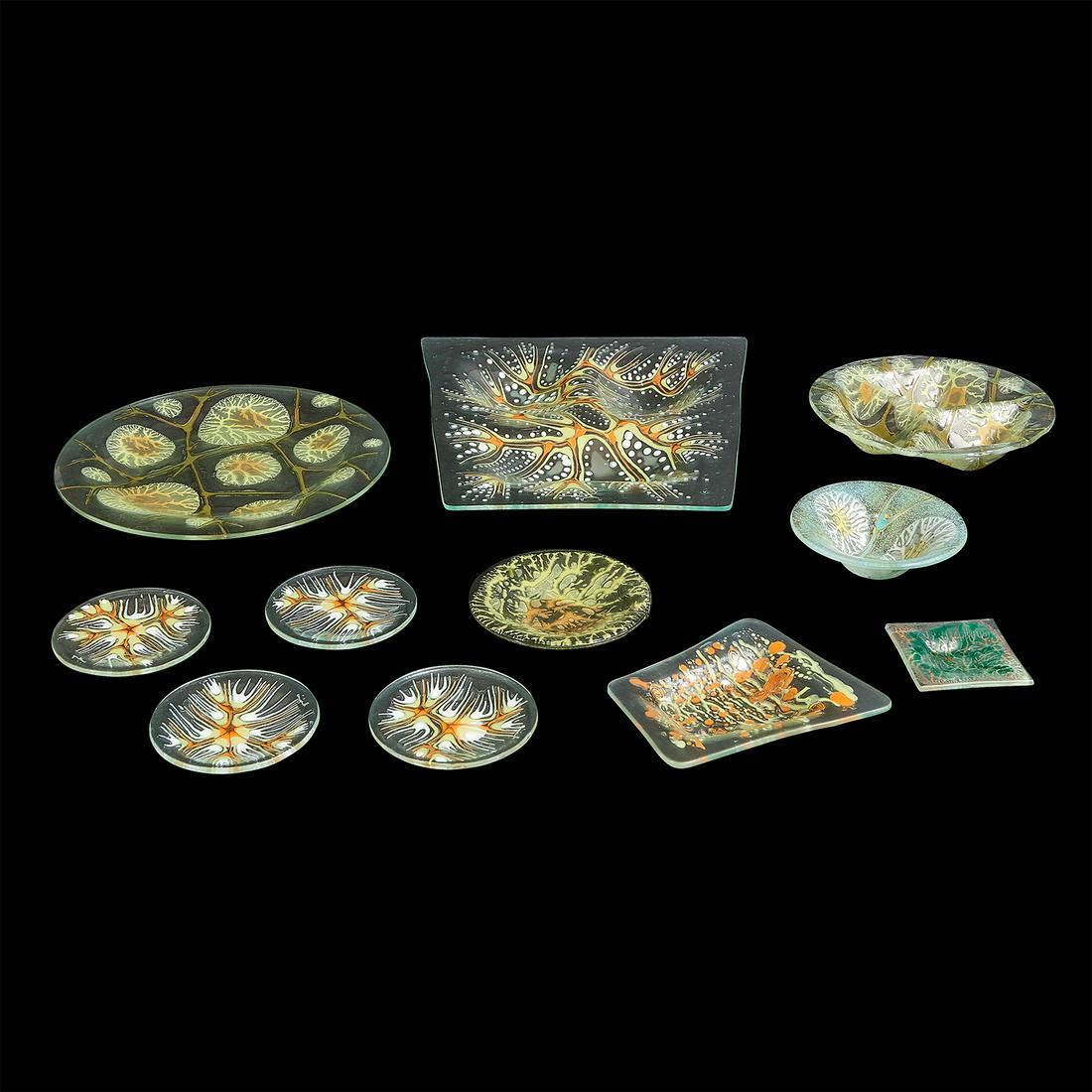 Michael & Frances Higgins glass objects, 11 (1 of 2)