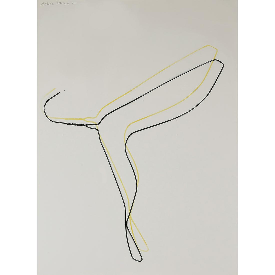 Mark Handforth, blackbirdyellowbird, 2011: Mark Handforth (American, b. 1969) blackbirdyellowbird, 2011 color screenprint signed and dated upper left edition of 23 59" x 44" Provenance: Museum of Contemporary Art Benefit Auction, Chicago, Illi