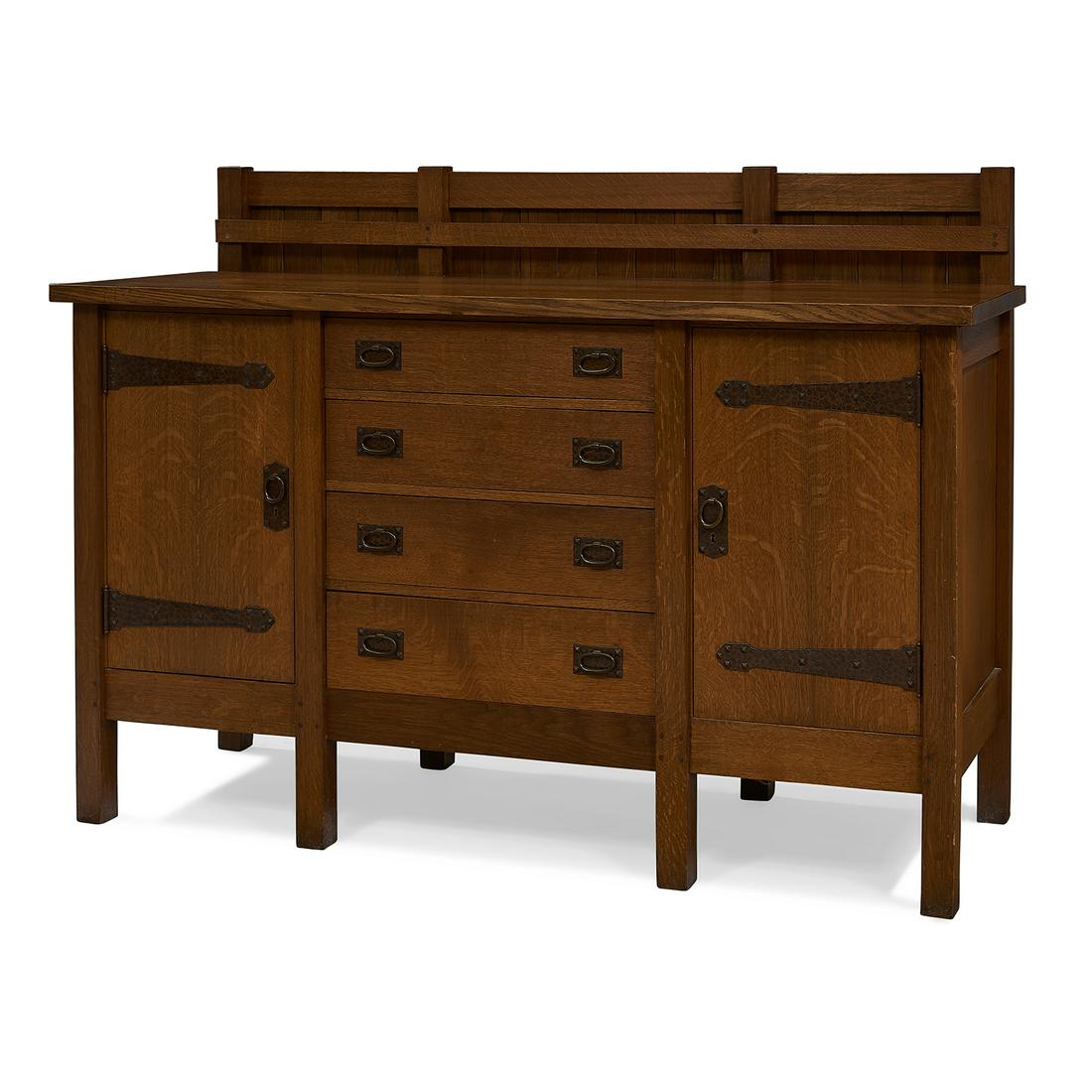 Gustav Stickley eightleg sideboard, 817 Jun 28, 2020 Toomey & Co