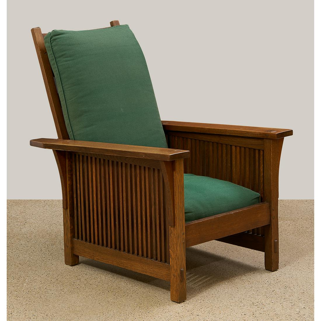 Gustav Stickley spindle Morris chair, 367 Jun 28, 2020 Toomey & Co