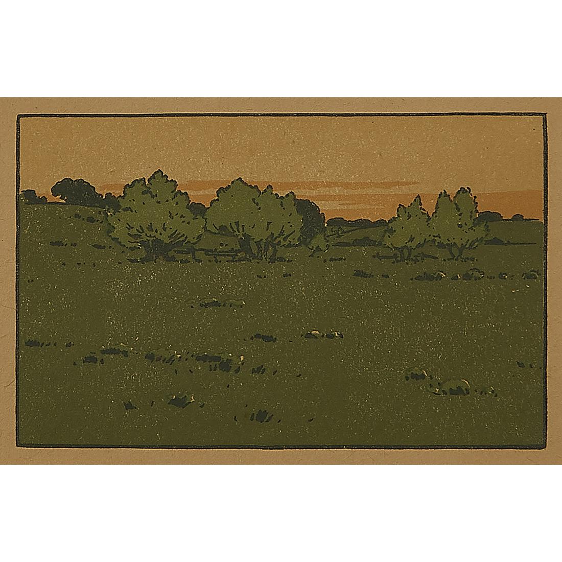 Arthur Wesley Dow, Willows in the Meadow (1 of 2)