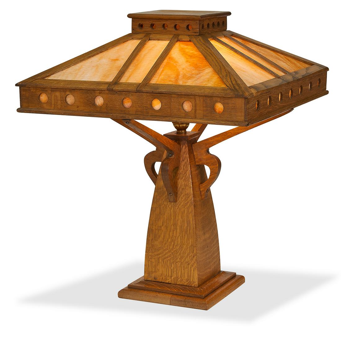 Peterson Art Furniture Company pyramid table lamp (1 of 2)