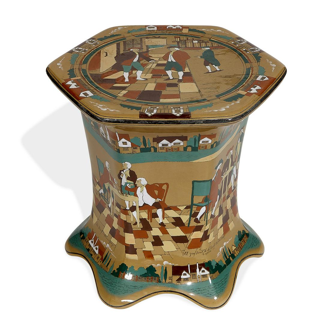 Buffalo Pottery Deldare Ware garden seat (1 of 8)