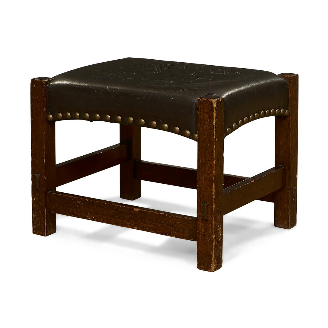 Gustav Stickley footstool, #300 (1 of 1)