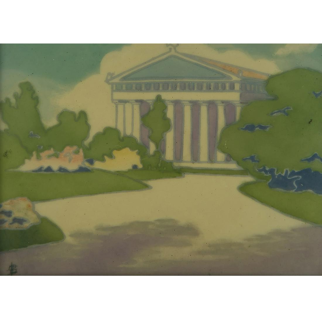 Leora Pearl Saunders, The Parthenon framed tile (1 of 2)