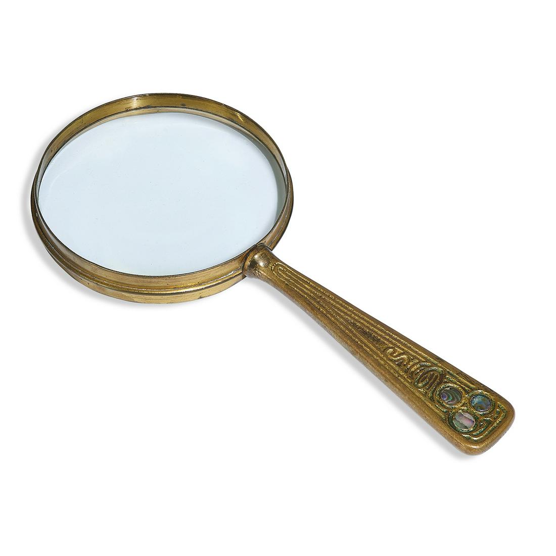 Tiffany Studios Abalone magnifying glass, #1178 (1 of 2)