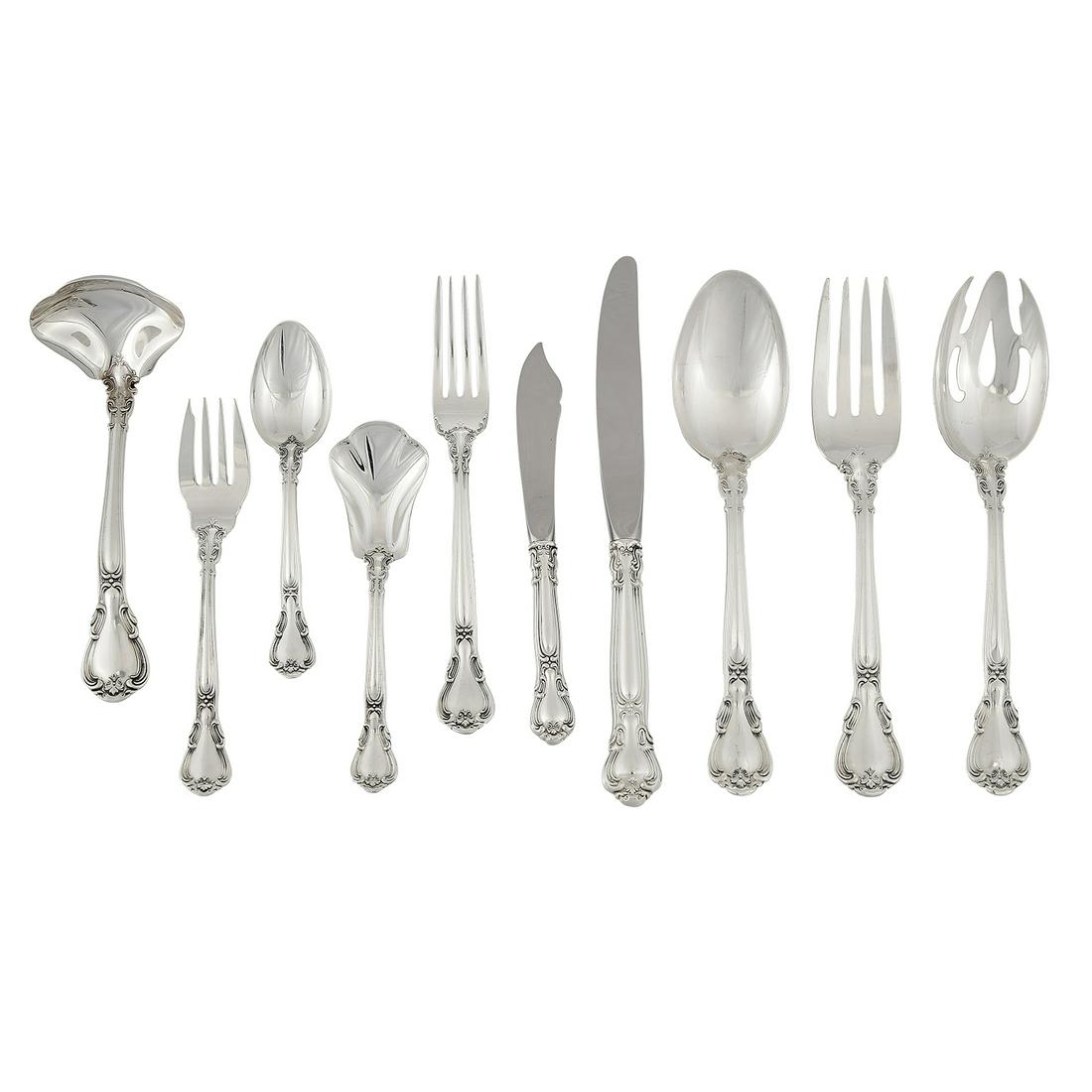 Gorham Mfg. Co. Chantilly flatware service for 8 (1 of 2)