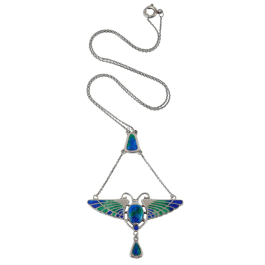 Charles Horner Scarab pendant necklace (1 of 4)