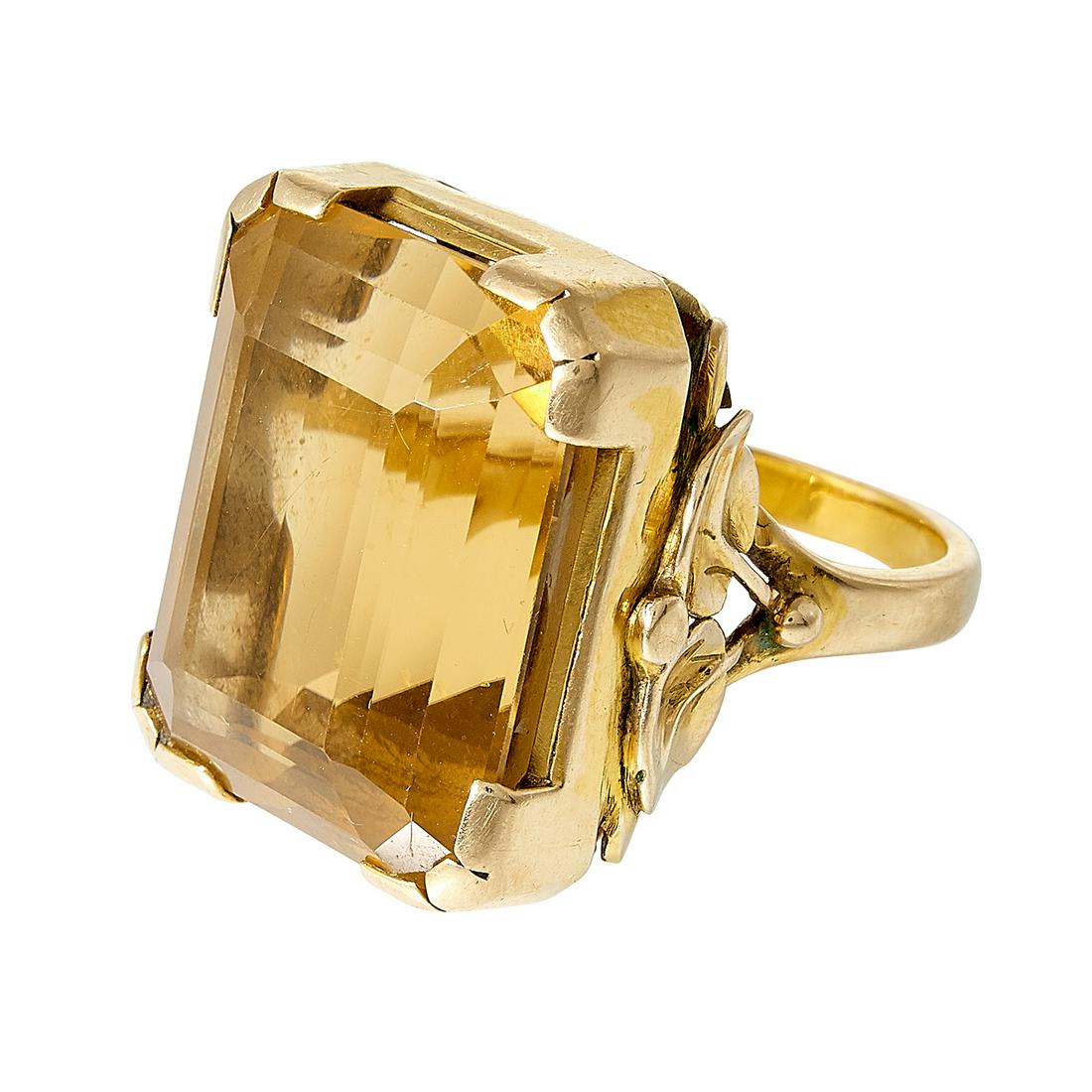 Attributed to Edward Everett Oakes cocktail ring (1 of 3)