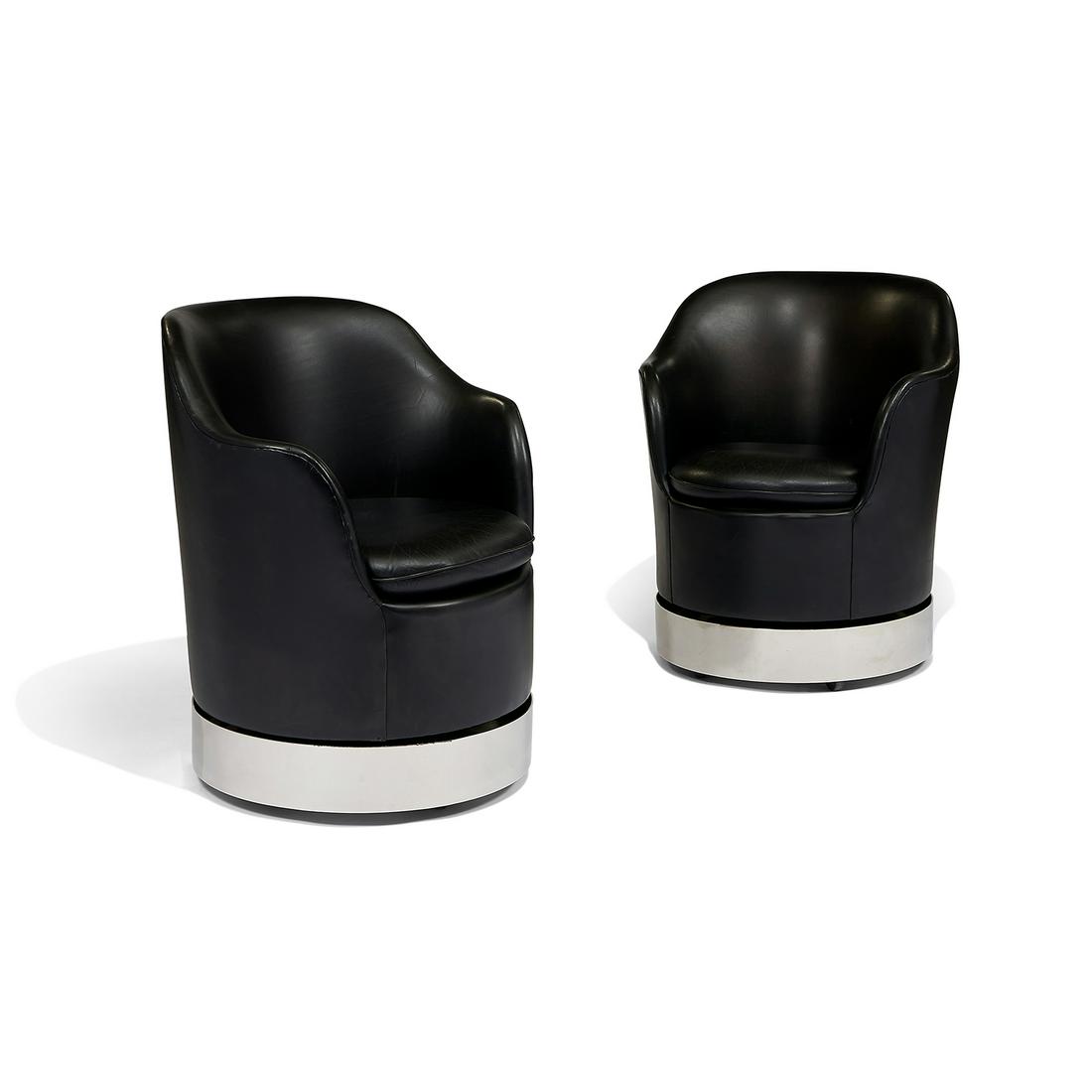 Phillip Enfield swivel chairs, pair (1 of 1)