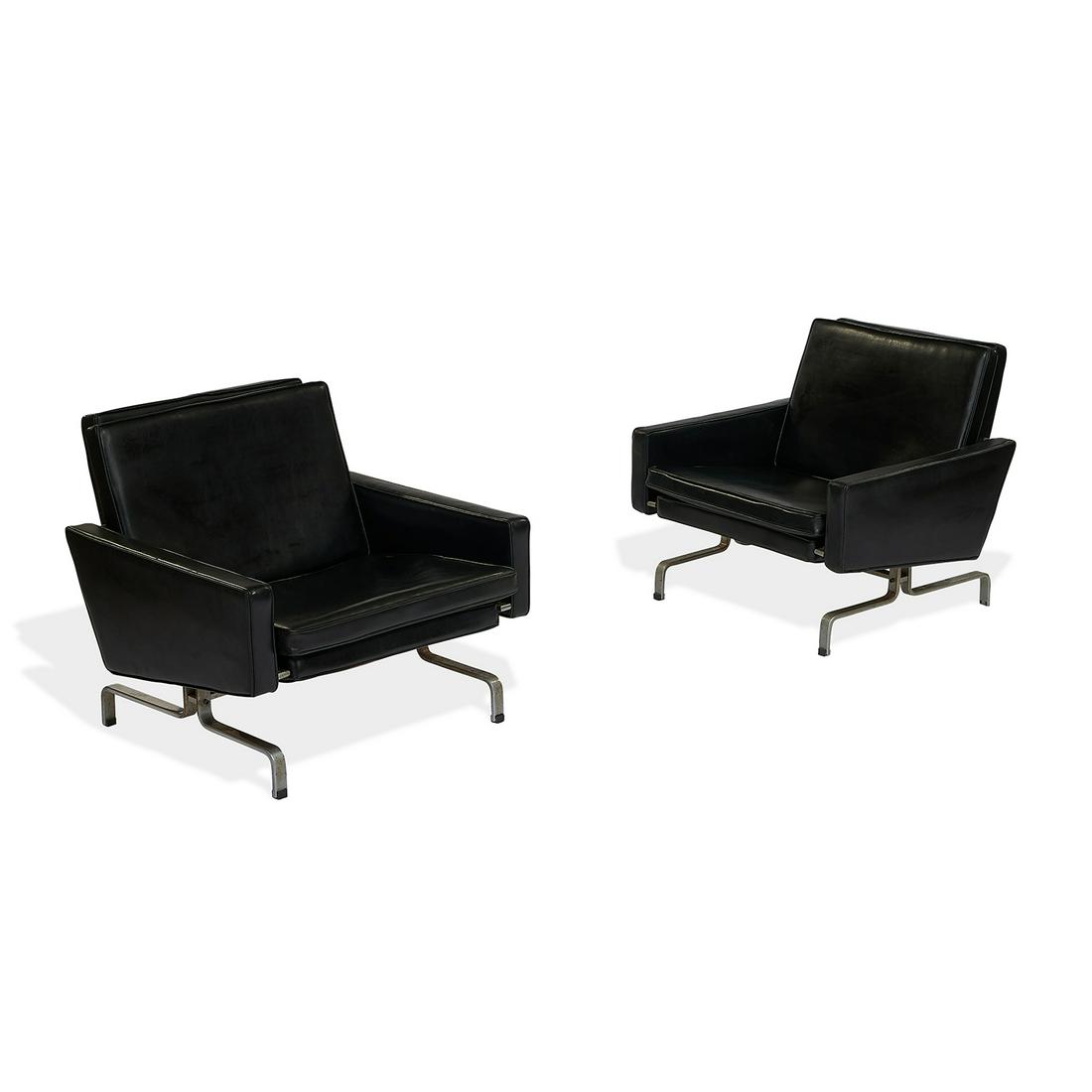 Poul Kjærholm lounge chairs, pair (1 of 2)
