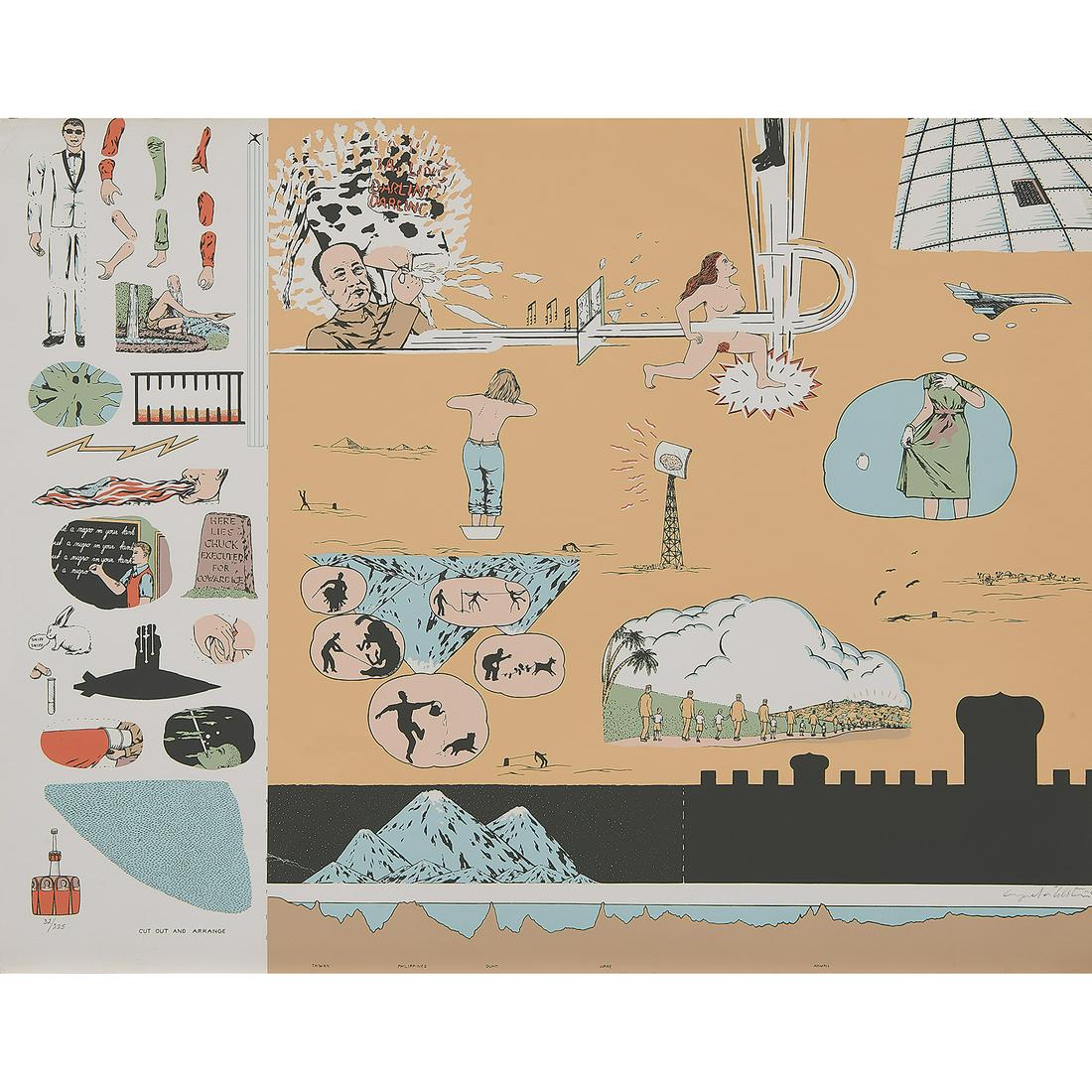 Öyvind Fahlström, Eddy in the Desert, 1966 (1 of 1)