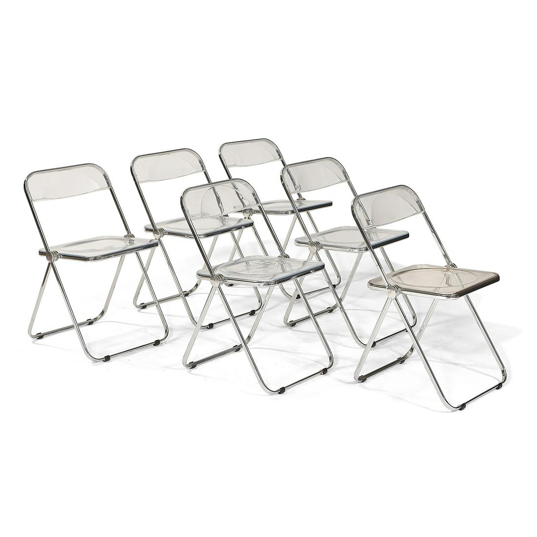 Giancarlo Piretti Plia folding chairs, six (1 of 1)