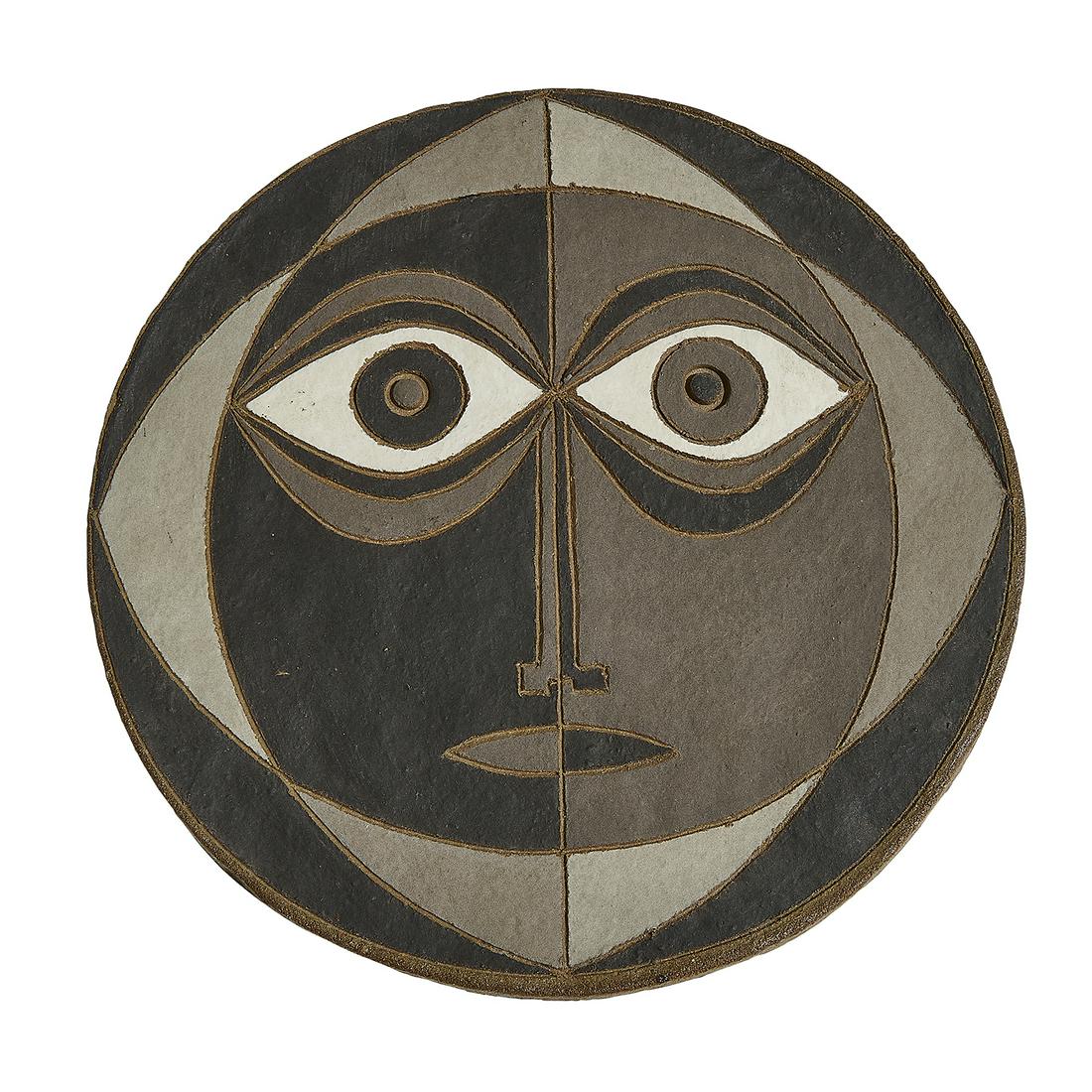 Clyde Burt face wall plaque (1 of 2)