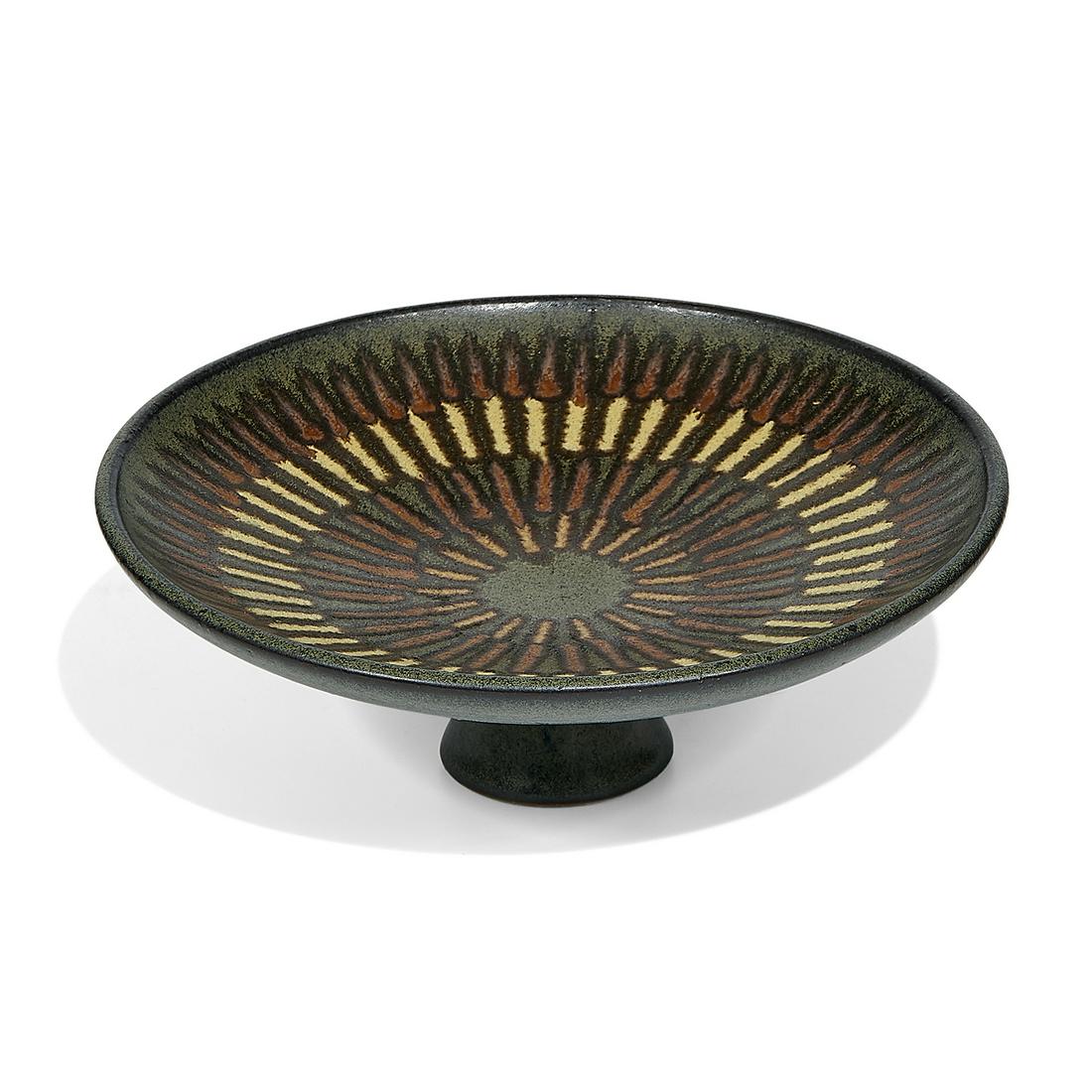 Clyde Burt footed bowl (1 of 3)