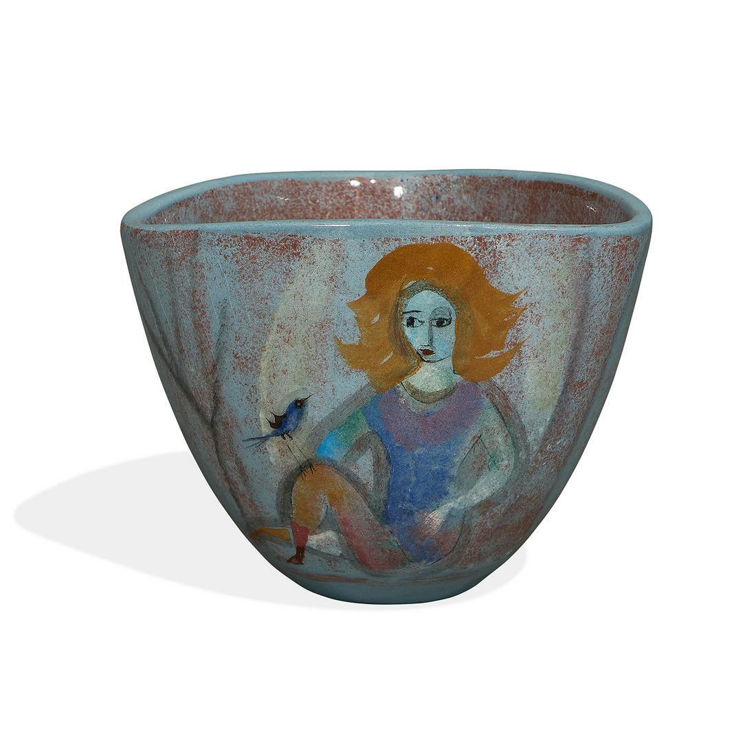 Polia Pillin vase with three women and birds (1 of 4)