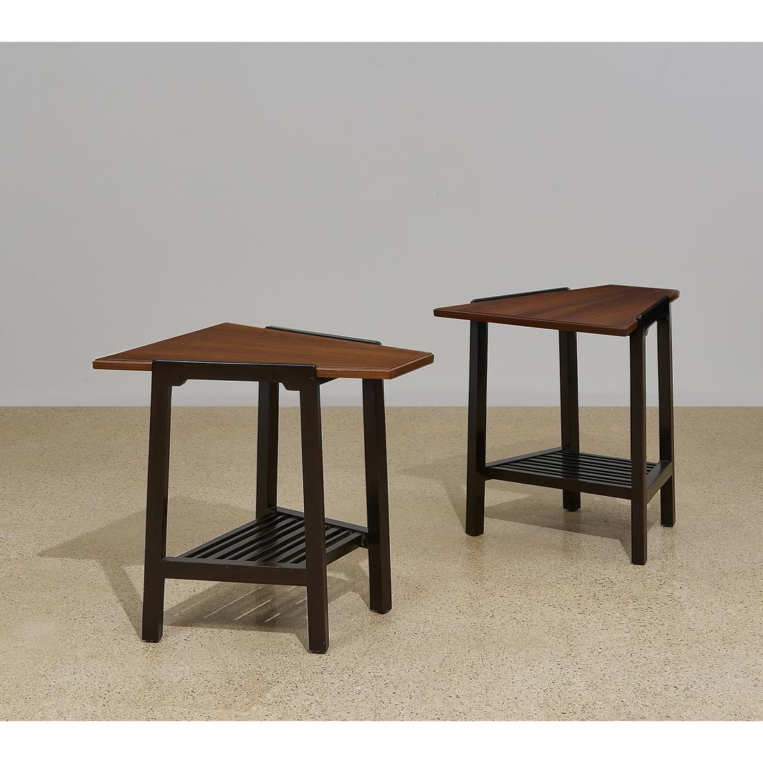 Edward Wormley for Dunbar Wedge tables, pair (1 of 1)