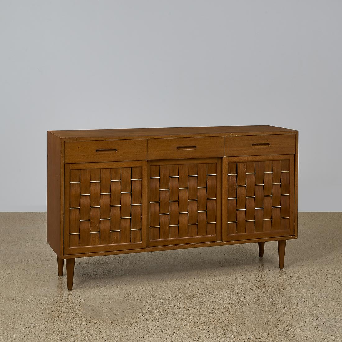 Edward Wormley for Dunbar woven-front credenza (1 of 1)