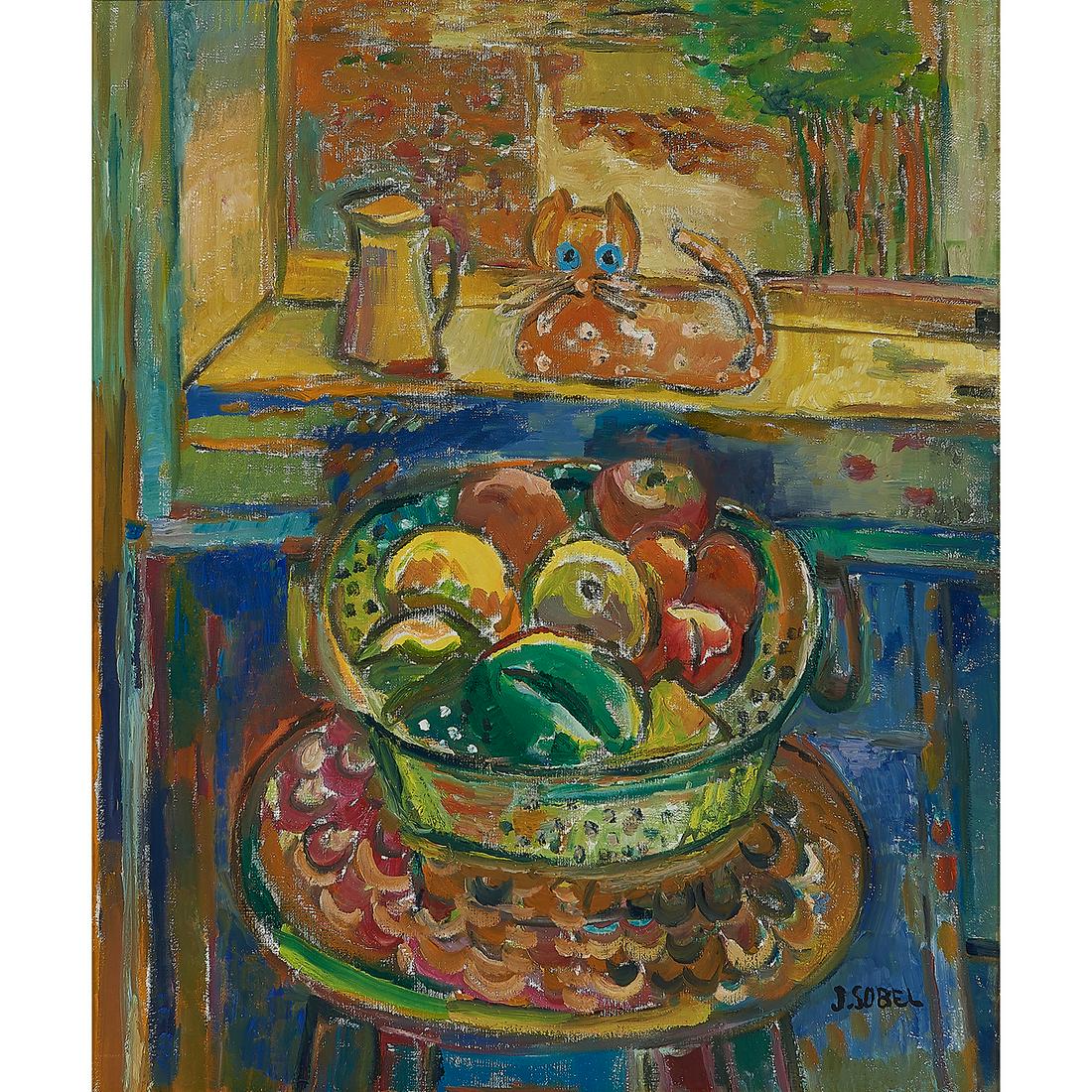 Jehudith Sobel, Still Life with Pitcher, Cat… (1 of 2)