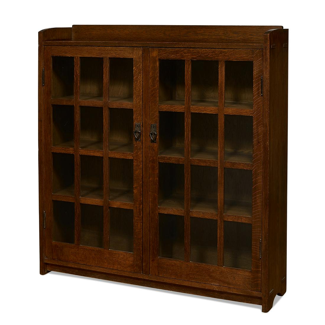Gustav Stickley two-door bookcase, #718 (1 of 1)