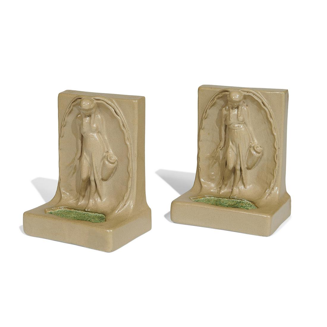 Teco Rebecca at the Well bookends, pair (1 of 4)