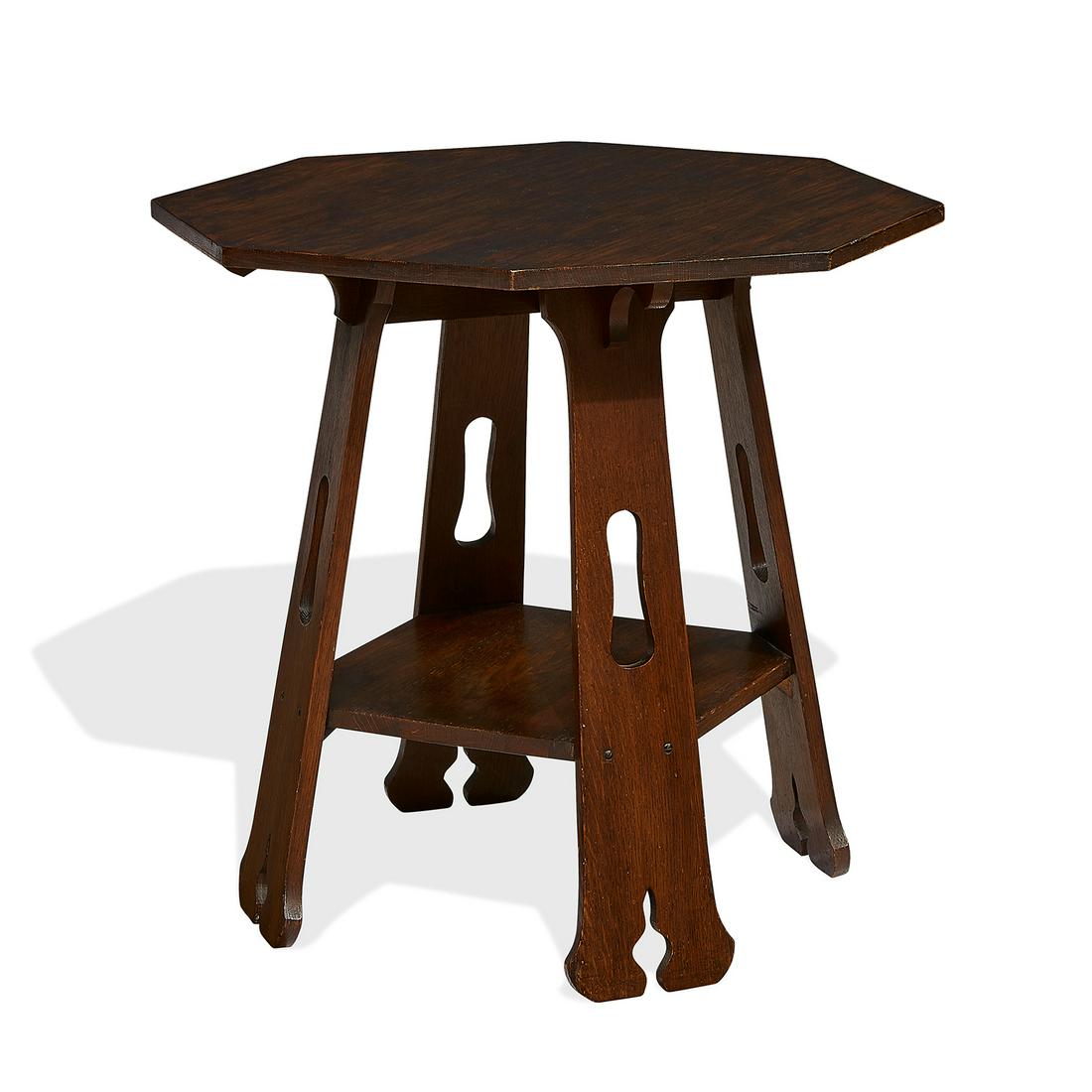 Charles P. Limbert Co. octagonal lamp table, #101 (1 of 1)
