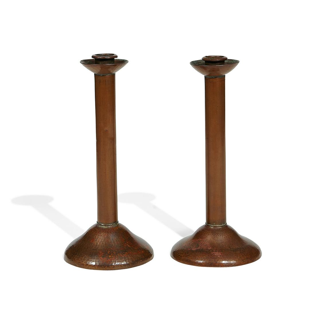 Dirk Van Erp early candlesticks, pair (1 of 3)