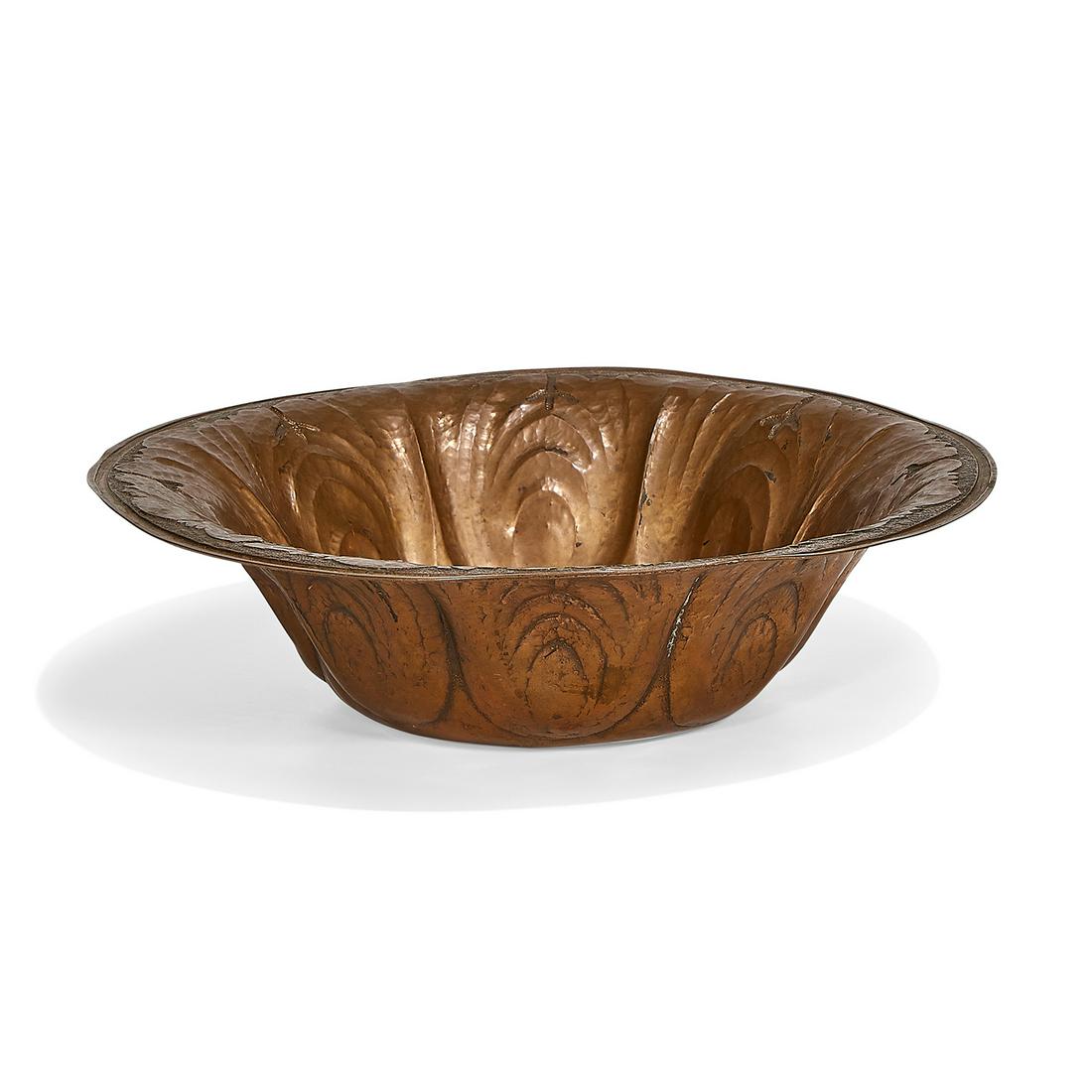 Alvin J. Tuck Sr. hand hammered copper bowl (1 of 4)