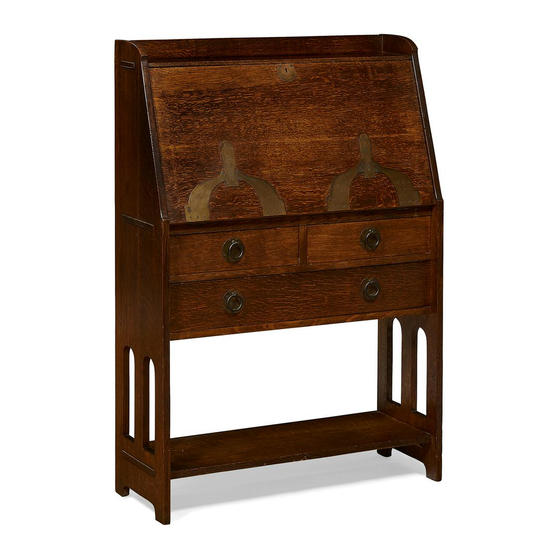 Gustav Stickley Drop Front Desk Model 729