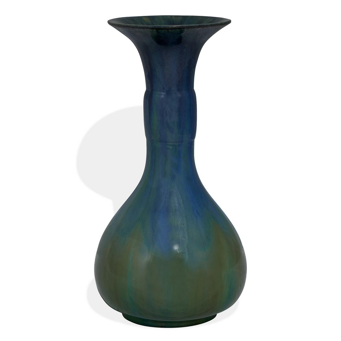 Fulper Pottery Co. Oriental trumpeted vase, #495 (1 of 3)