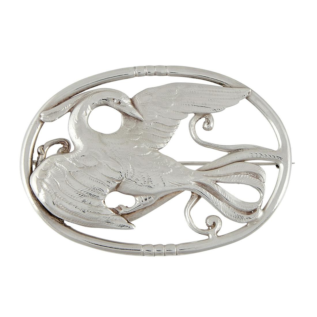 Peer Smed (1878-1943) Phoenix brooch (1 of 2)