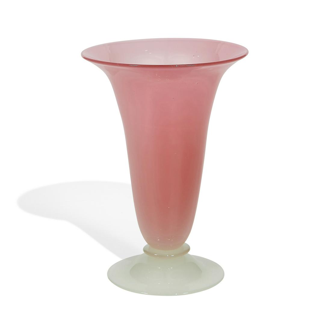 Steuben Glass Works footed vase, #2909 (1 of 2)