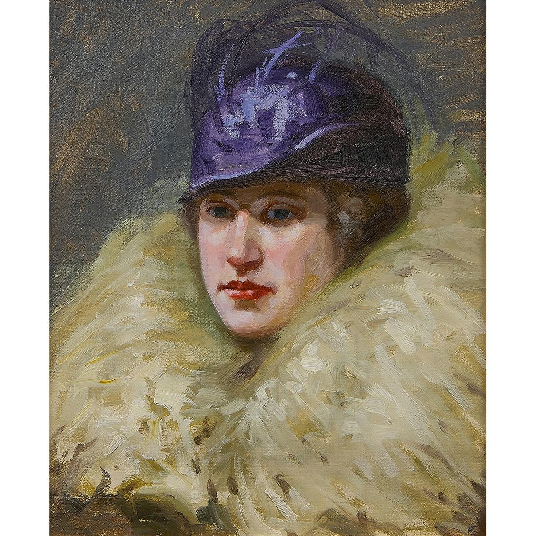 Joseph Behensky, Woman with Ruffle / Portrait (1 of 2)