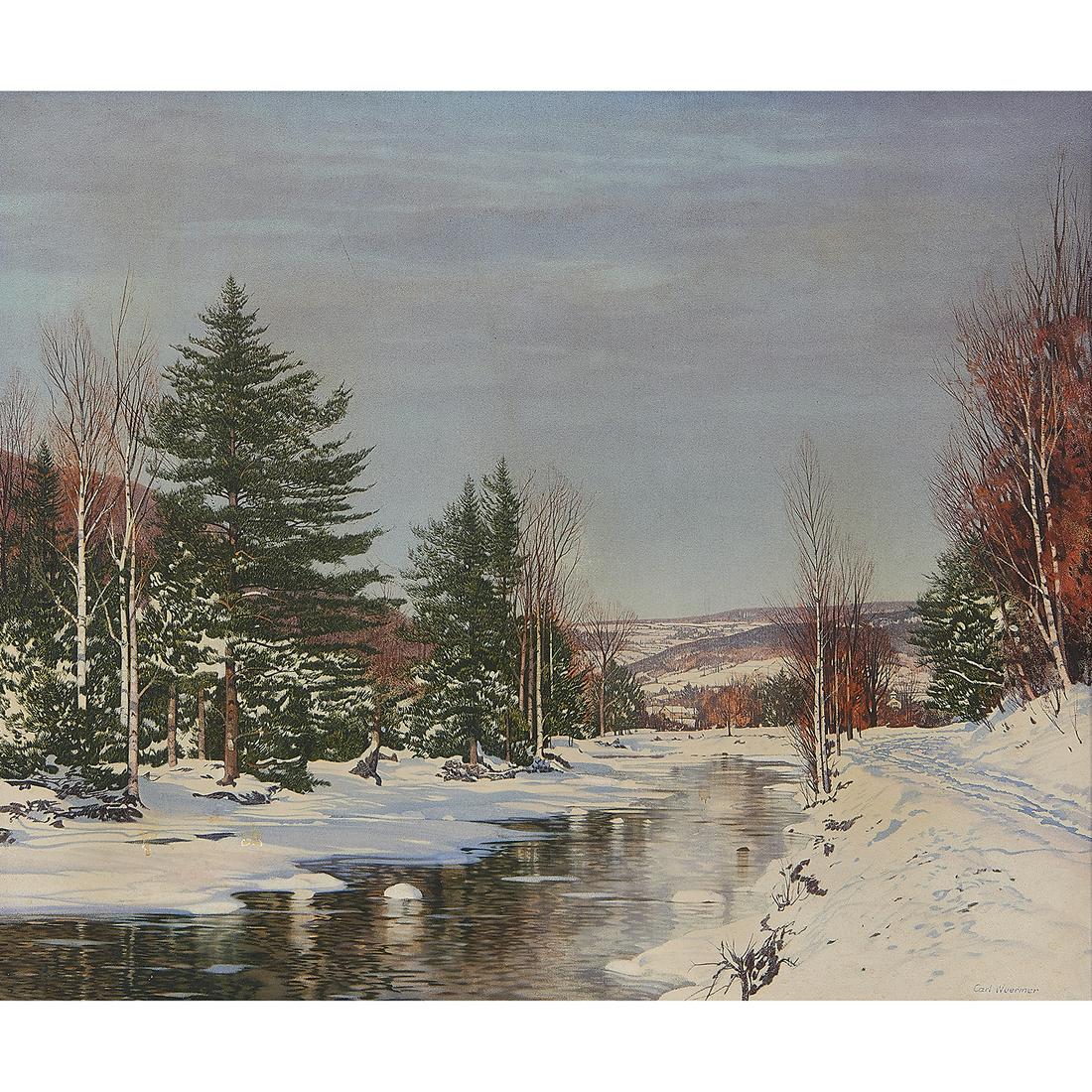 Carl Wuermer, Late Afternoon in Winter (1 of 2)