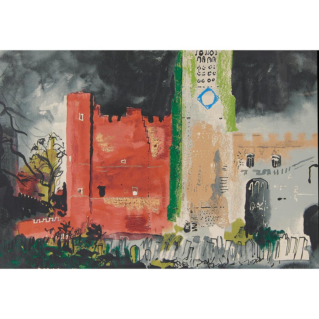 John Piper, A Castle, color screenprint (1 of 1)