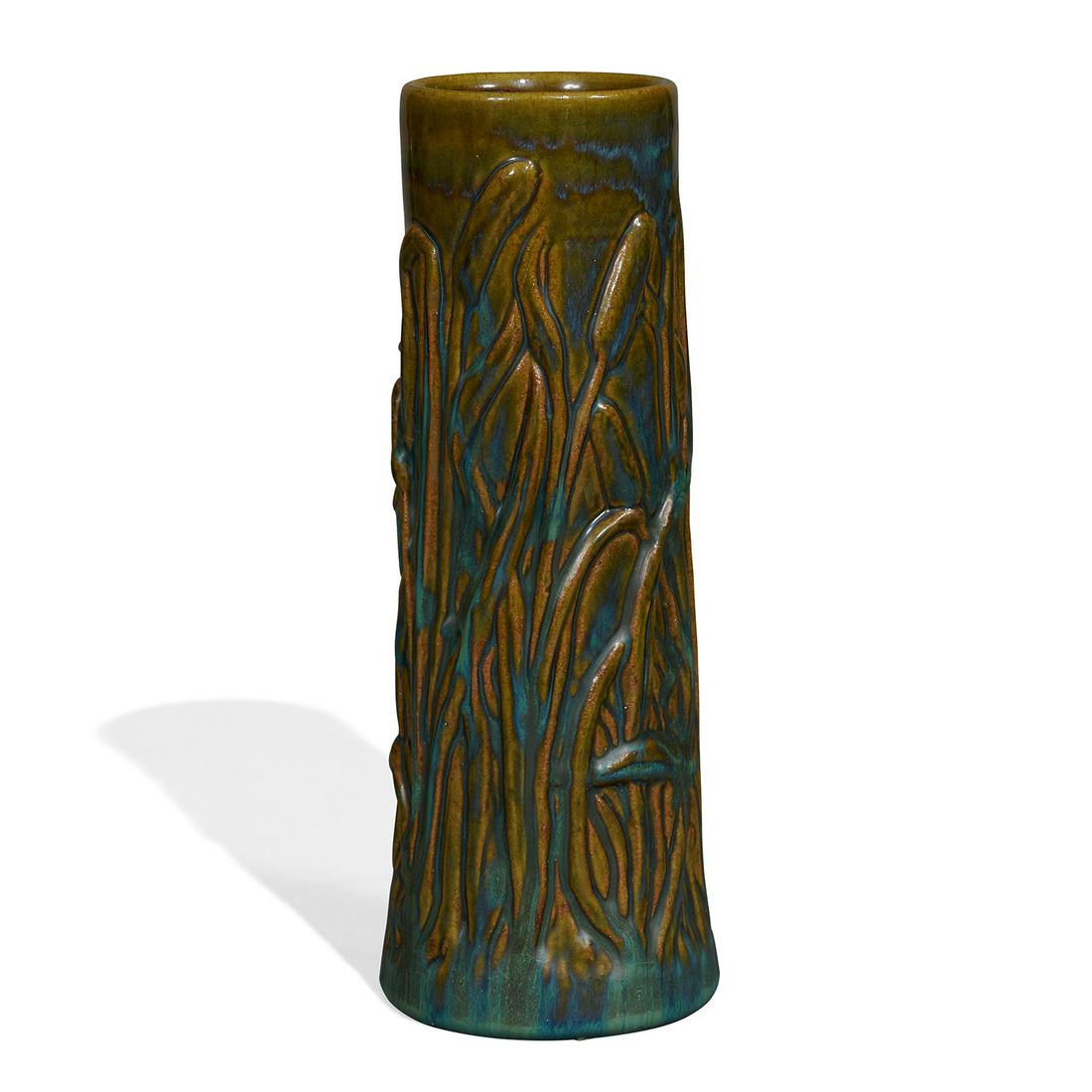 Fulper Pottery Co. Cattail vase, #443 (1 of 3)