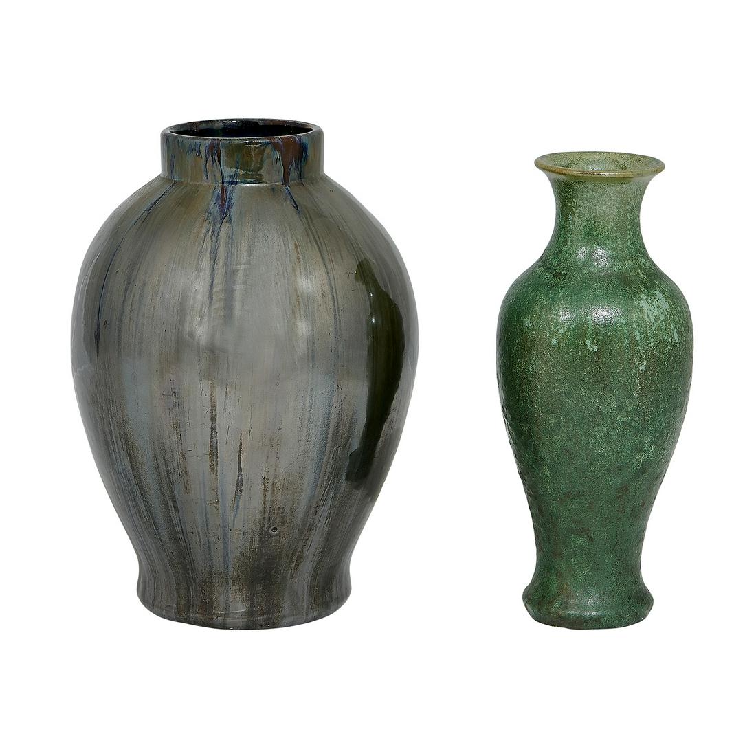 Fulper Pottery Co. vases, two: #611 and #647 (1 of 2)