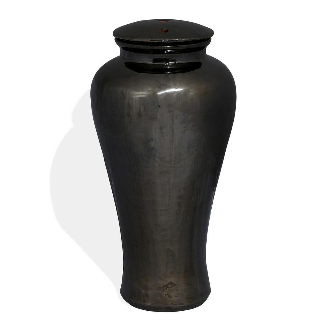 Fulper Pottery Co. lidded vase, #590 (1 of 3)