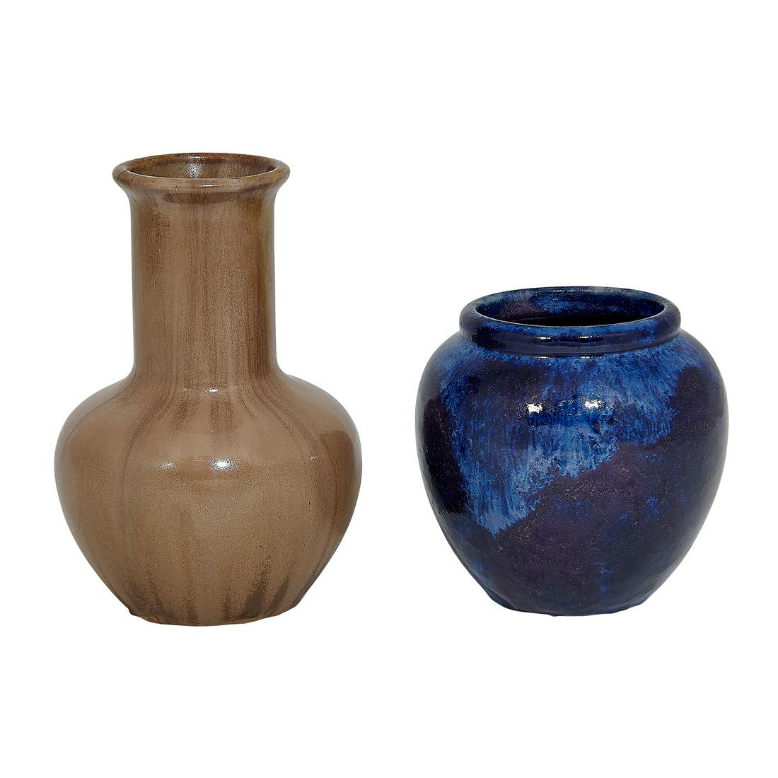 Fulper Pottery Co. vases, two: #644 and #577 (1 of 3)
