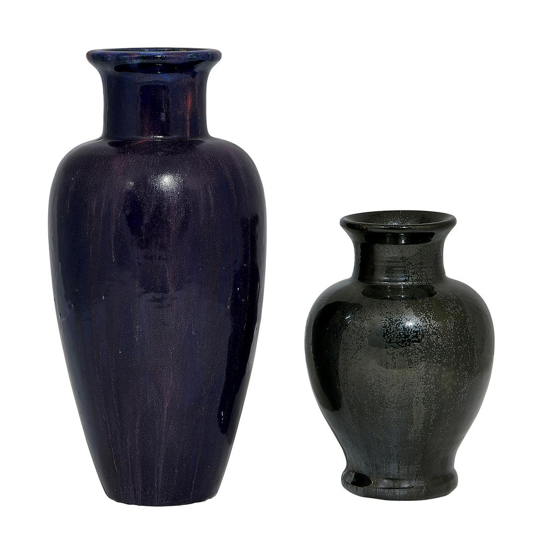 Fulper Pottery Co. vases, two: #600 and #526 (1 of 3)