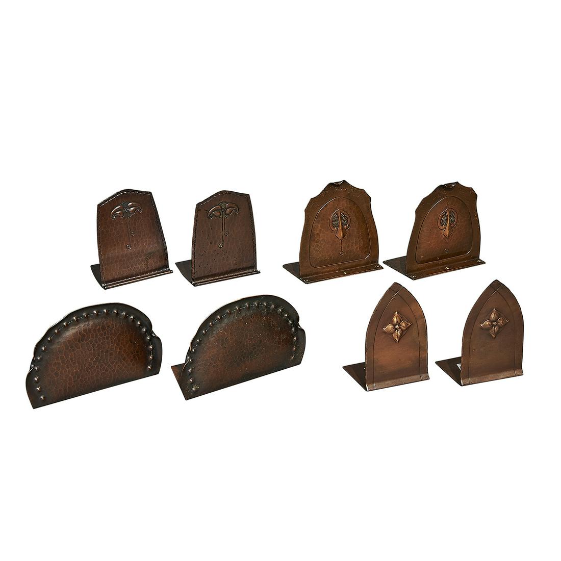 The Roycrofters bookends, two pairs (1 of 2)