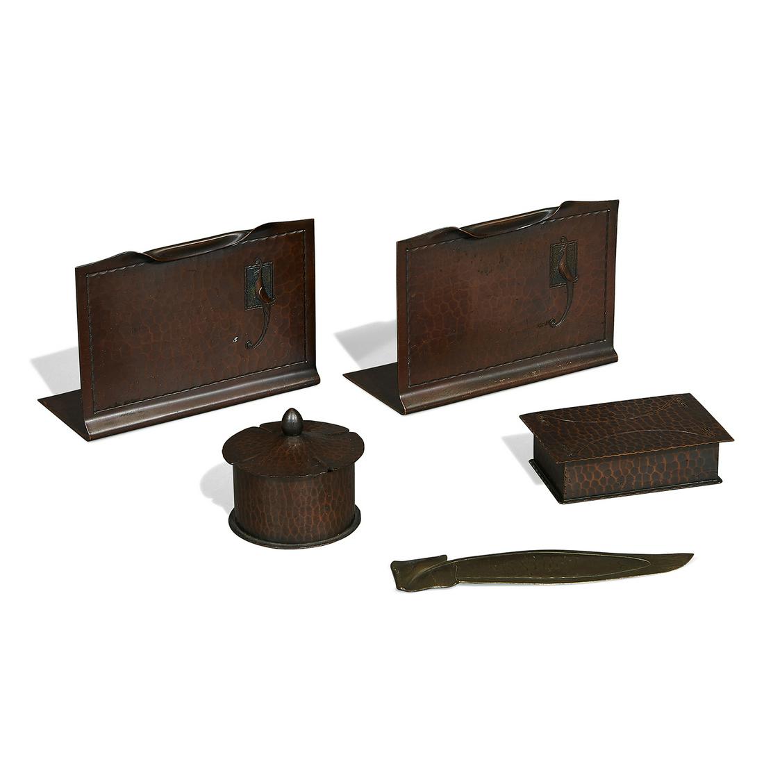 The Roycrofters assembled desk set (1 of 2)