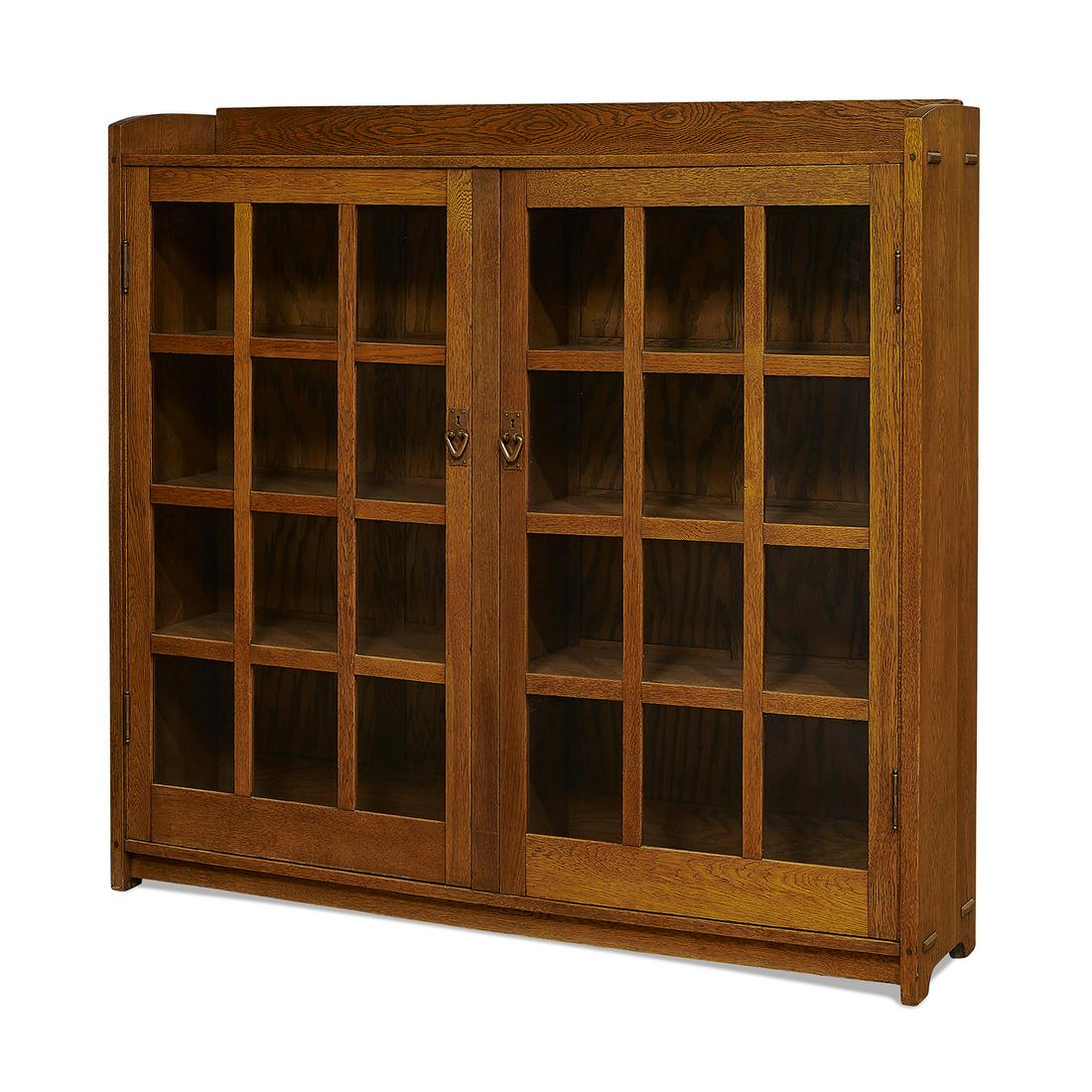 Gustav Stickley two-door bookcase, #719 (1 of 1)